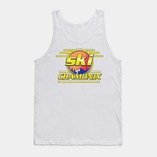 ski Chamonix 80s logo Tank Top